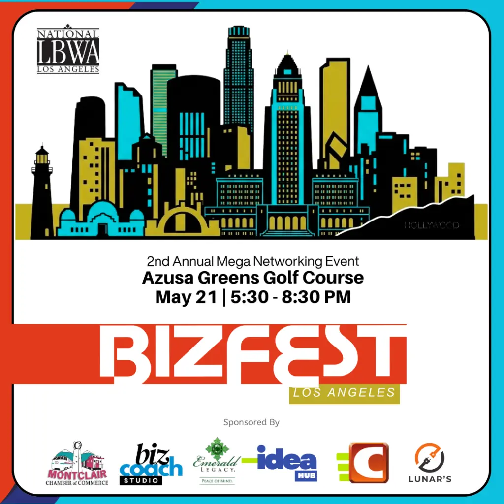 BizFest Los Angeles networking event with entrepreneurs and business owners connecting, exchanging ideas, and building relationships in a vibrant, fun, and professional setting.